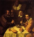 Drei Männer an einem Tisch aka Luncheon Diego Velázquez